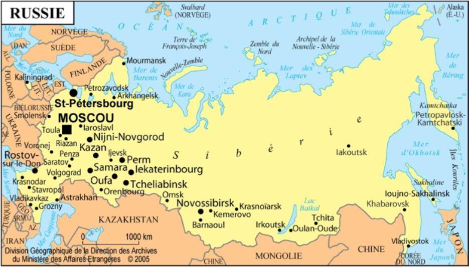 Крупные города на б в россии. Карта России. Карта России на французском. Карта РФ на английском языке.